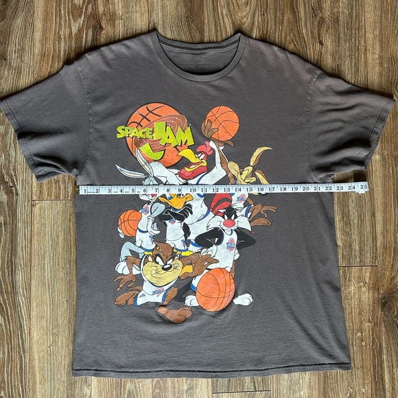Vintage Space Jam Grey T-Shirt - Picture 4 of 5